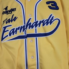 Chase Authentics Dale Earnhardt #3 Wrangler NASCAR Button-Up Shirt Yellow 2XL