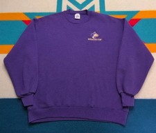 Vintage Washington Huskies Sweatshirt Made In USA Embroidered Crewneck Large