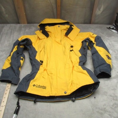 Columbia Titanium Jacket Women Small Yellow Waterproof Removable Liner Ski 3in1