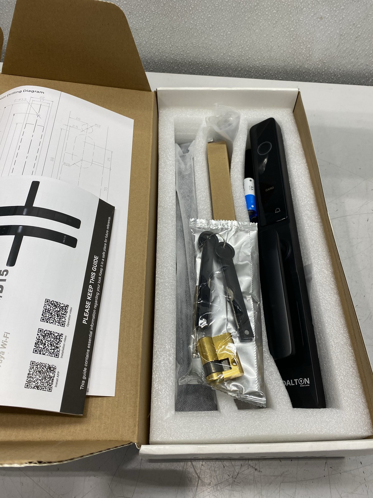 Dalton D15 5-in-1 WiFi Sliding Door Lock, Black | eBay