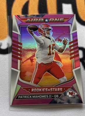 2022 Panini Rookies & Stars - Airborne Patrick Mahomes II #AI-3 Pink Prizm /75