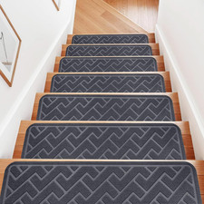 15 Pack 8 "X 30" Non Slip Stair Treads for Wooden Steps, Carpet Stair Treads Mad