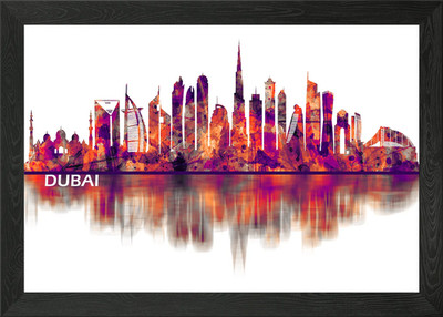 Dubai Vereinigte Arabische Emirate Gerahmtes Wandbild Poster Leinwanddruck Bild