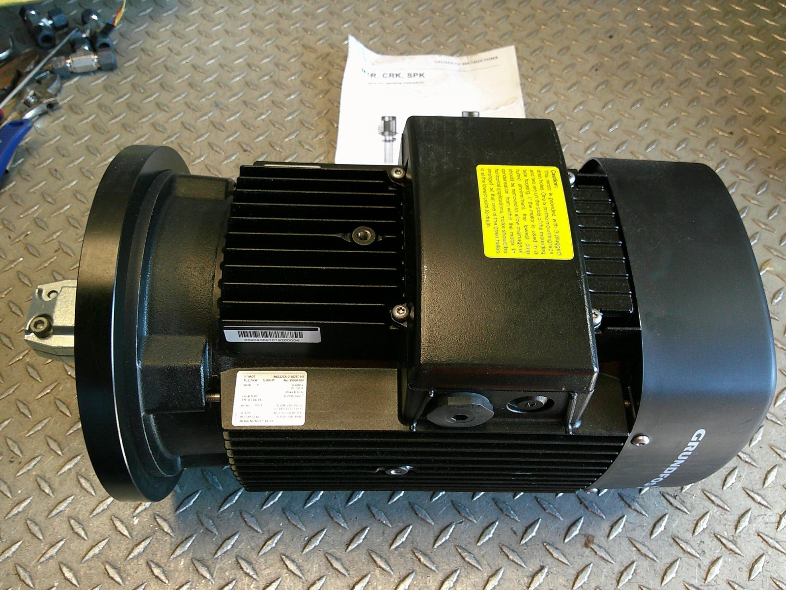 *NEW* Grundfos ML112CA-2-182TC-H3, 5HP Pump Motor