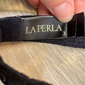 La Perla Black Padded T-Shirt Bra Underwire Double Strap USA 36A Portugal