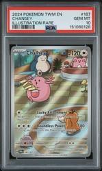 Chansey 187/167 Twilight Masquerade Illustration Rare Full Art Holo