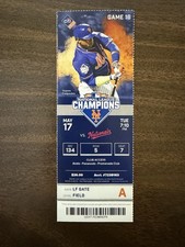 2016 New York Mets 5/17 Ticket Washington Nationals Matt Reynolds MLB Debut