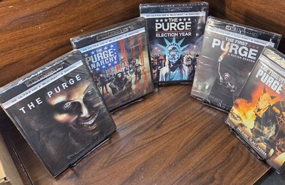 The Purge/Anarchy/Election Year/First Purge/Forever Purge (4K) NEW-Free S&H