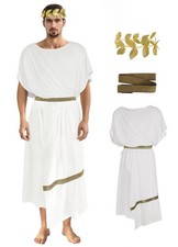 Men's Greek Toga Costume - Classic Party Outfit for Halloween Themed Events