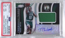2019-20 Certified Freshman Fabric Signatures Tremont Waters #TW PSA 8 Auto 8d2