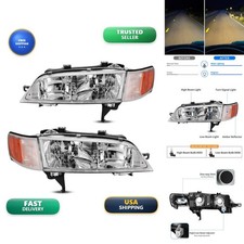 Dwvo Headlight Assembly Chrome For 1994-1997 Honda Accord Dwvo Headlight Assembly Chrome For 1994-1997 Honda Accord