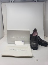Taryn Rose Loafer Penelope Nappa 38/8 Slip On Leather Comfort Shoes Brown Italy