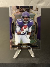 2025 Panini Select Concourse Tai Felton #64 RC - Minnesota Vikings