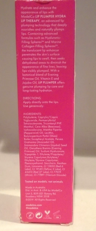 Model Co Lip Plumper Hydra Lip Therapy .33 oz 10ml Transparent - Image 2 of 2