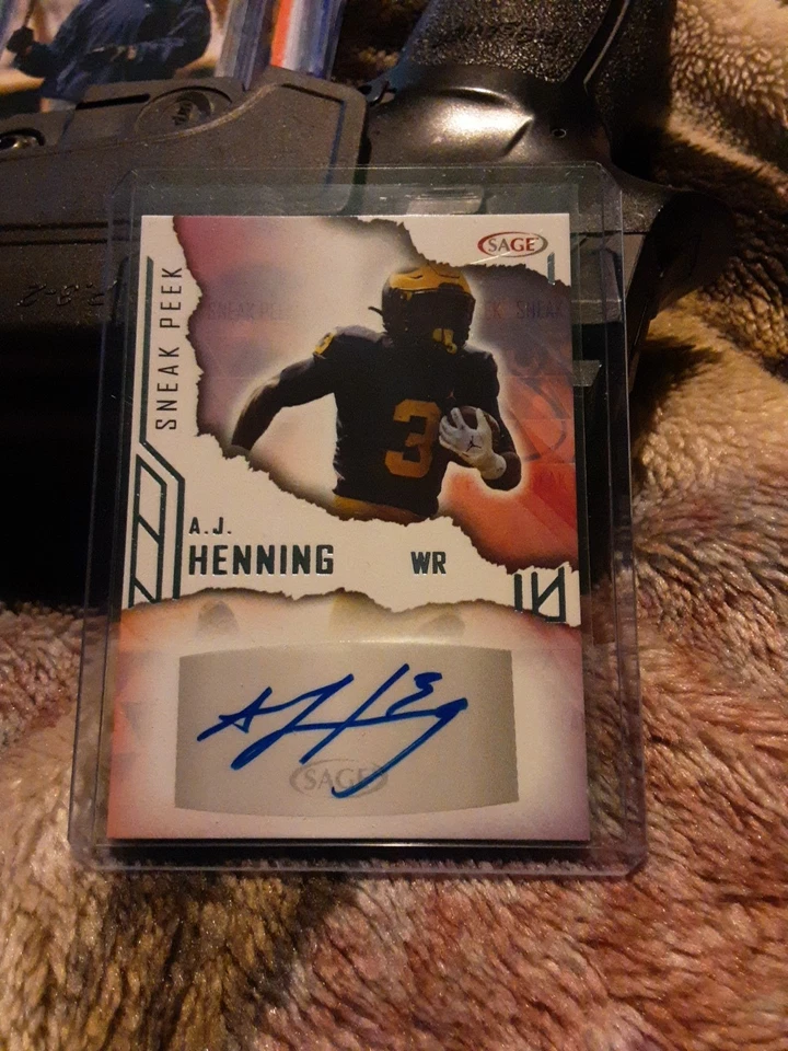 2023 SAGE Low Series - Sneak Peek Autographs A.J. Henning #SPA-AJH (AU, RC) - Image 3 of 4