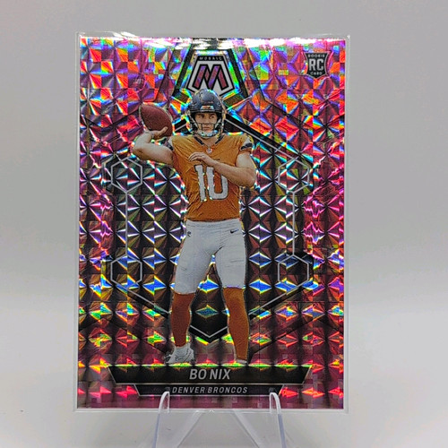Panini 2024 Mosaic Bo Nix #312 Rookie Pink Insert Denver Broncos