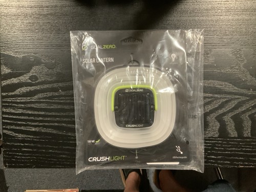 NEW Goal Zero CRUSH LIGHT Collapsible 60 Lumens Solar Lantern USB Rechargeable
