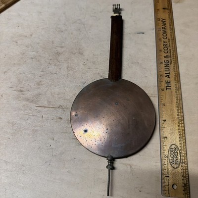 Antique Vintage Gustav Becker Pendulum Weight 6.8 Oz Wall Winding Clock  PARTS