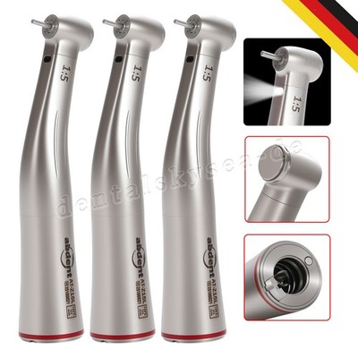 3pcs 1:5 Winkelstück Rot Licht Wasser Dental Fiber Optic Handstück Fit NSK