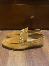Gucci Jordaan Brown Suede Horsebit Loafers Men’s 6 / Women’s 7.5 –8 Italy