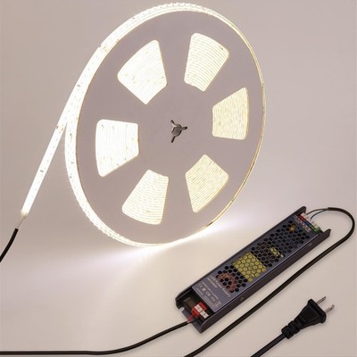 48V Outdoor LED Strip Lights Waterproof, 65.6ft 150W 4000K Natural White Dimm...