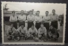 WW2 Egypt - an RAF Football team - 1944/45  - real photo postcard 12 by 8cm