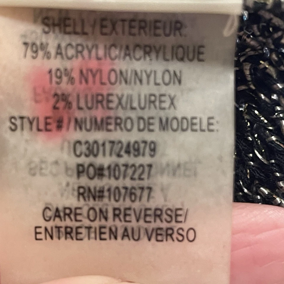 Blusa de metal sin mangas tejida negra ALICE + OLIVIA talla S Foto 4 de 4