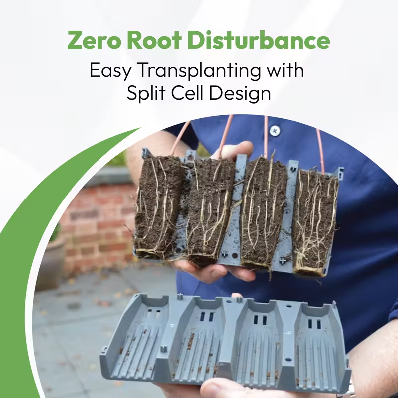 Deep Rootrainer Set Root Trainer Books Cells Plug Plant Seed Tray 2 day ...