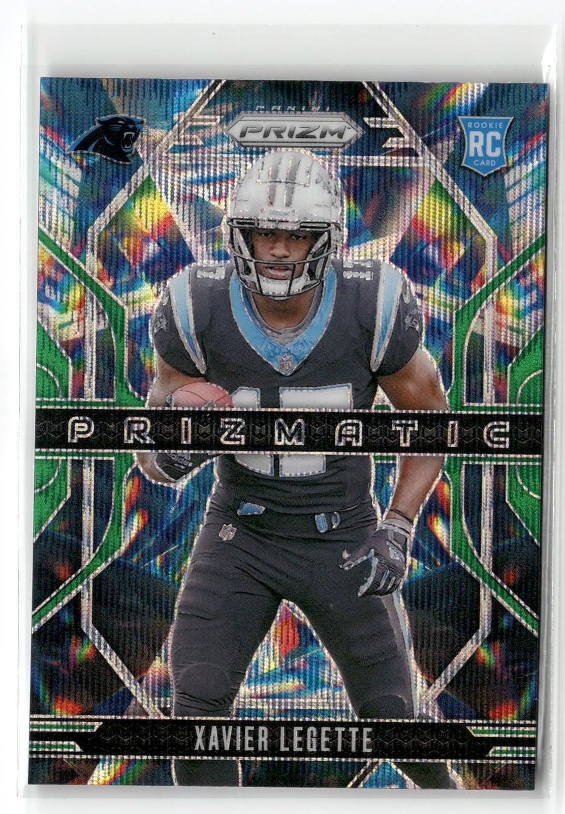 2024 Panini Prizm #16 Xavier Legette Prizmatic Green Prizm