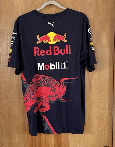 Puma Men's Red Bull Racing Official Formula 1 Merchandise 2022 Team T-Shirt Sz L - Picture 4 of 5
