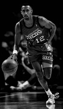Johnny Dawkins Philadelphia 76ers 1993 in Philadelphia Pennsylvania Old Photo