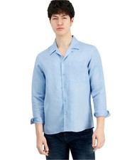 I.N.C Mens Linen Button Up Shirt