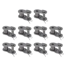 10pack #40 Chain Offset Half Link Roller 1/2" Pitch Carbon Steel for 08A Chain