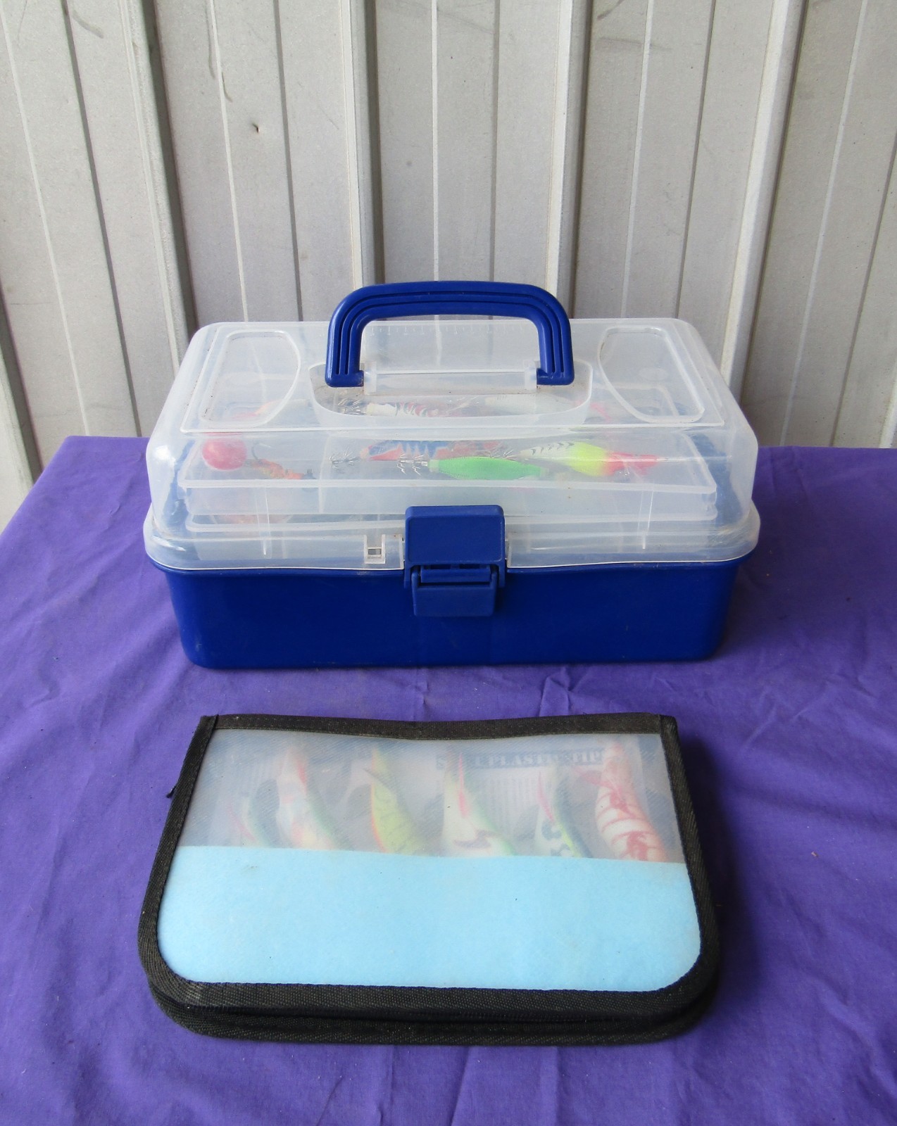 Fishing Tackle Box, Hooks, Lures, Pliers, Line Lot Sold as Pictured - Image 6