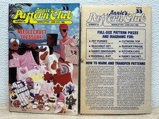 Vtg Annie's Pattern Club Newsletter Jun-July 1985 Craft Book  33 With Patterns
