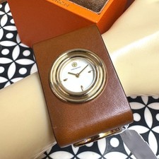 NEW TORY BURCH Women's Brown Leather Cuff Strap Watch TBW7020
