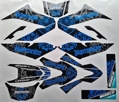 Yamaha WR 125 X R 2009 2017 22B Jäger blue Factory DEKOR DECAL Aufkleber