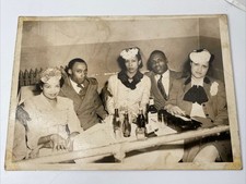Original African American Couples 1940s Social Club Photograph Speak Easy 5x7”