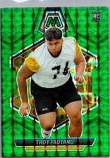 2024 Panini Mosaic - Troy Fautanu #320 (RC) Green Mosaic Prizm - Steelers