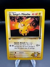 Lt. Surge's Pikachu 84/132 Common Gym Challenge Pokemon 1st Edition Near Mint on eBay