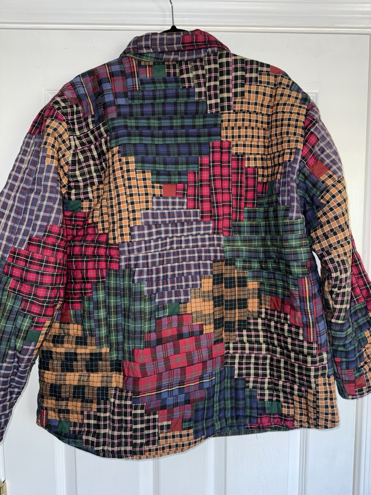 PATCH MAGIC Patchwork Quilted Reversible Flannel … - image 9