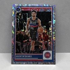 Panini 2023-24 Hoops Premium Stock Quentin Grimes #216 Pistons Prizm
