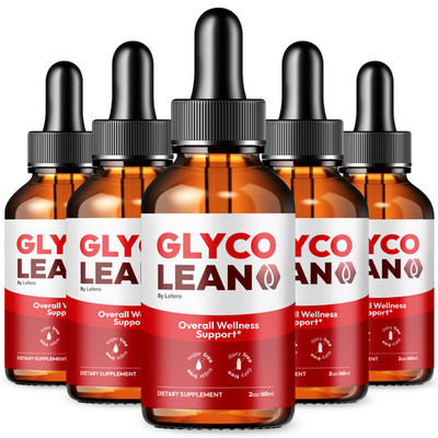 (5 Pack) Glyco Lean Drops GlycoLean Liquid Supplement Circulation Gotas (300Ct)