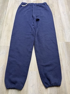 Vintage Russell Athletic Sweatpants Mens Medium Navy Fleece Made