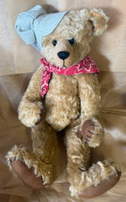 Von Hayderschatt by Lou Ann Hendershot Train Engineer Mohair Jointed Teddy Bear