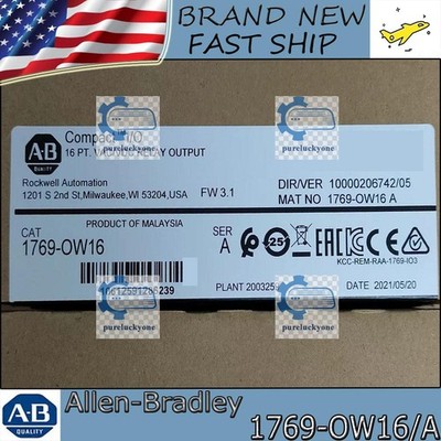 NEW NEW PLC 1769-OW16 New NEW PLC CompactLogix Relay Output Module