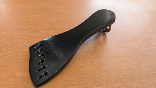 Left Handed Ebony Tailpiece for Archtop Guitar, Lefty