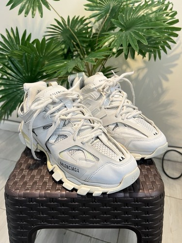 Balenciaga Track White Low Top Lace-Up Men's Athletic Sneakers Size US 11
