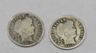 1911 and 1913 Barber Dimes, 90% Silver very legible dates - NR