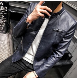 round neck biker jacket